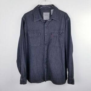 Levi's Washed Black Button Front Shirt, size XL